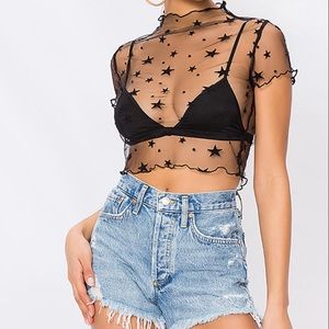 Mesh crop top